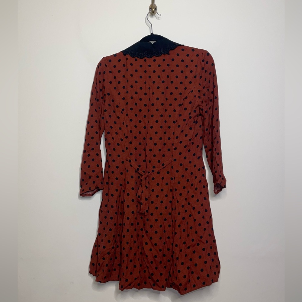 REFORMATION Galene Dress in Fig Jam Dot - Picture 10 of 12